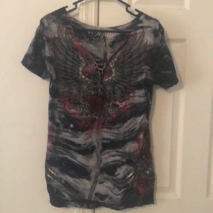 Sinful by Affliction - XL Top Femme Fatale